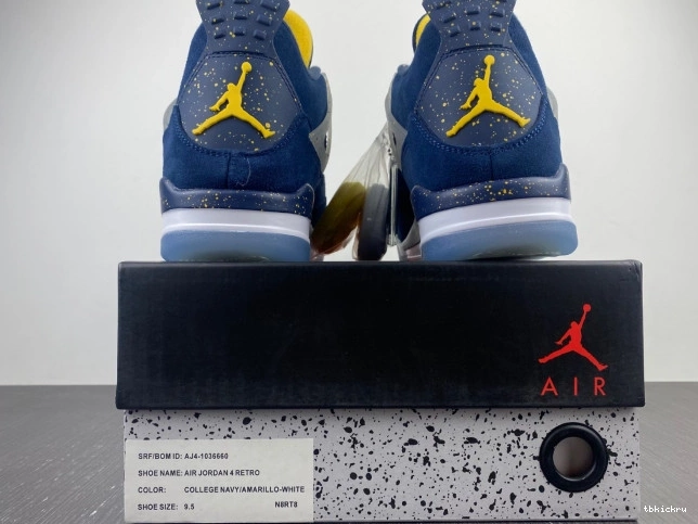 Cheap TBkick Retro Michigan Air Jordan AJ4-1036660 4 (PE) 0729